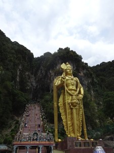 The steps leading up to Batu Caves